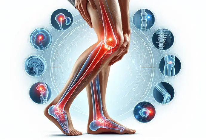 Human Body Pain Anatomy - Knee, Foot and Leg Pain